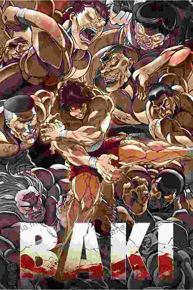 A Collage Of Characters From The Baki Hanma Manga Series, Showcasing Their Intense Fighting Techniques And Muscular Physiques. BAKI Vol 1 (BAKI Volume Collections)