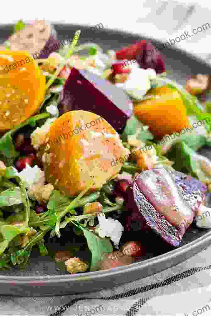 A Colorful And Refreshing Roasted Beet And Goat Cheese Salad, Topped With A Tangy Balsamic Vinaigrette And Garnished With Toasted Walnuts And Fresh Arugula. The Vegan Instant Pot Cookbook: Wholesome Indulgent Plant Based Recipes