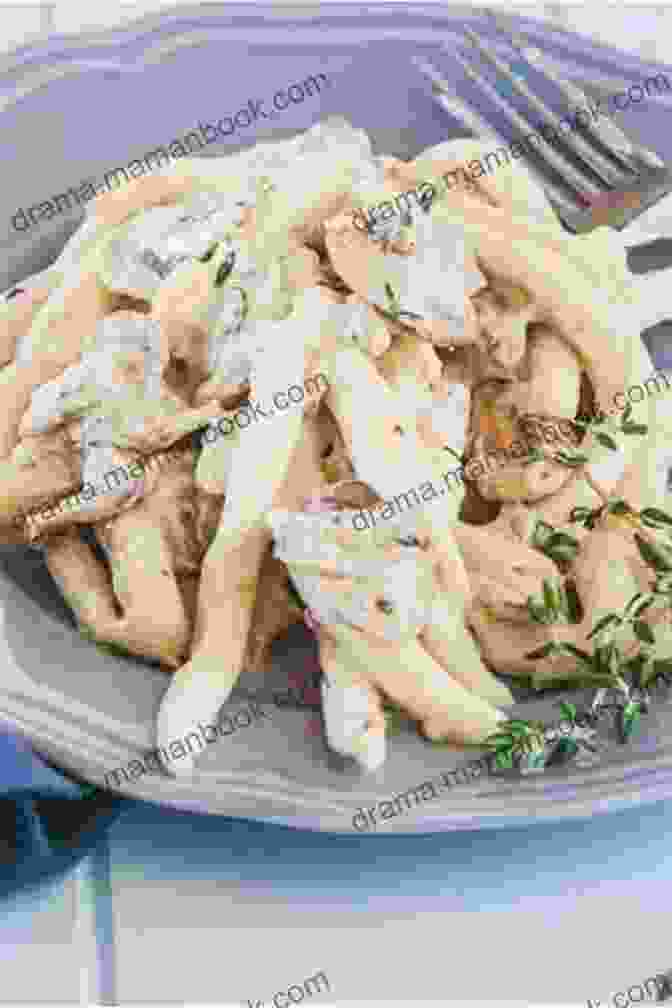 A Creamy And Indulgent Vegan Mushroom Alfredo Dish, Served Over A Bed Of Whole Wheat Pasta And Garnished With Fresh Parsley And Grated Vegan Parmesan Cheese. The Vegan Instant Pot Cookbook: Wholesome Indulgent Plant Based Recipes