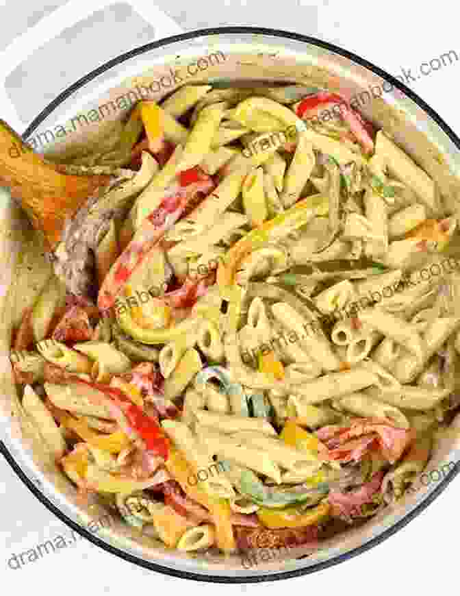 A Plate Of Rasta Pasta, Featuring Dreadlock Shaped Pasta And A Creamy Coconut Sauce Natural Flava: Quick Easy Plant Based Caribbean Recipes
