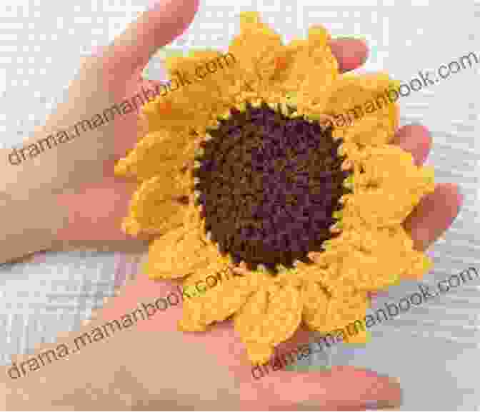 A Vibrant Crocheted Sunflower, Its Petals Reaching For The Sky, Radiating Warmth And Joy. Pretty Flower: Crochet Pattern Amy Wright