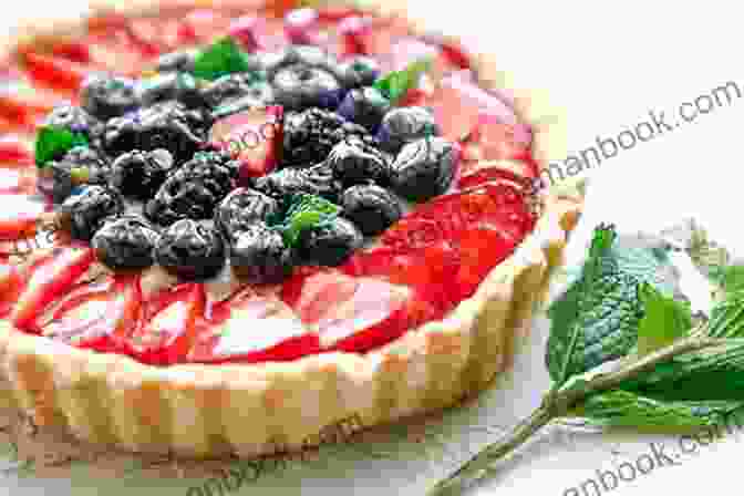 A Vibrant Fruit Tart, Its Colorful Array Of Fresh Berries And Sliced Peaches Peeking Through A Latticework Crust. The Pastry School: Sweet And Savoury Pies Tarts And Treats To Bake At Home