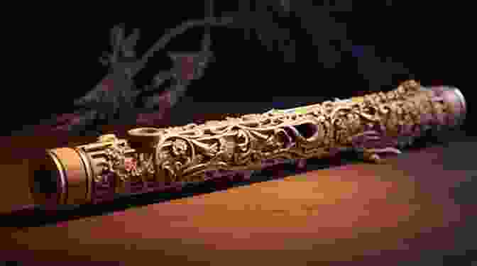 An Image Showcasing The Exquisite Design And Craftsmanship Of A Sacred Arrangements Flute, Featuring Intricate Carvings And A Polished Finish. Abide With Me For F# Native American Flute: 5 Sacred Arrangements (5 Sacred Arrangements F# Flute 1)